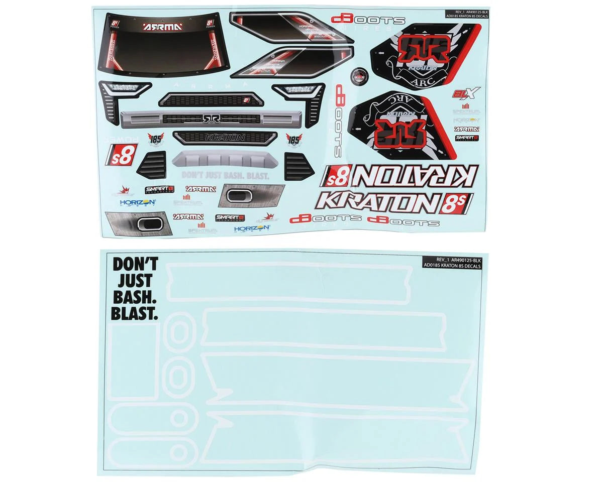 Arrma Kraton 8S BLX Truck Body (Clear)