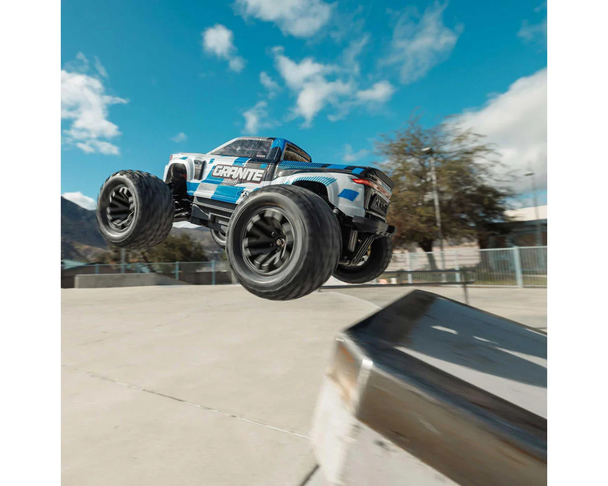 1/10 GRANITE MEGA 665 4X4 RTR Brushed Monster Truck, Blue