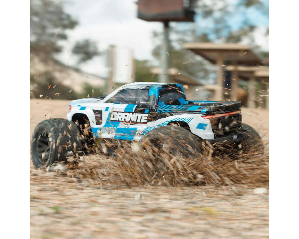1/10 GRANITE MEGA 665 4X4 RTR Brushed Monster Truck, Blue