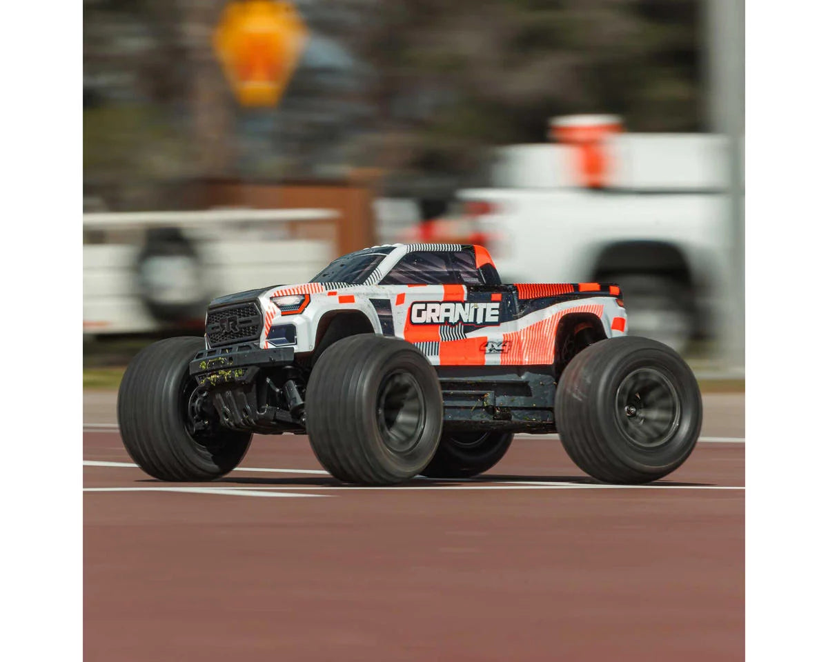 1/10 GRANITE MEGA 665 4X4 RTR Brushed Monster Truck, Orange