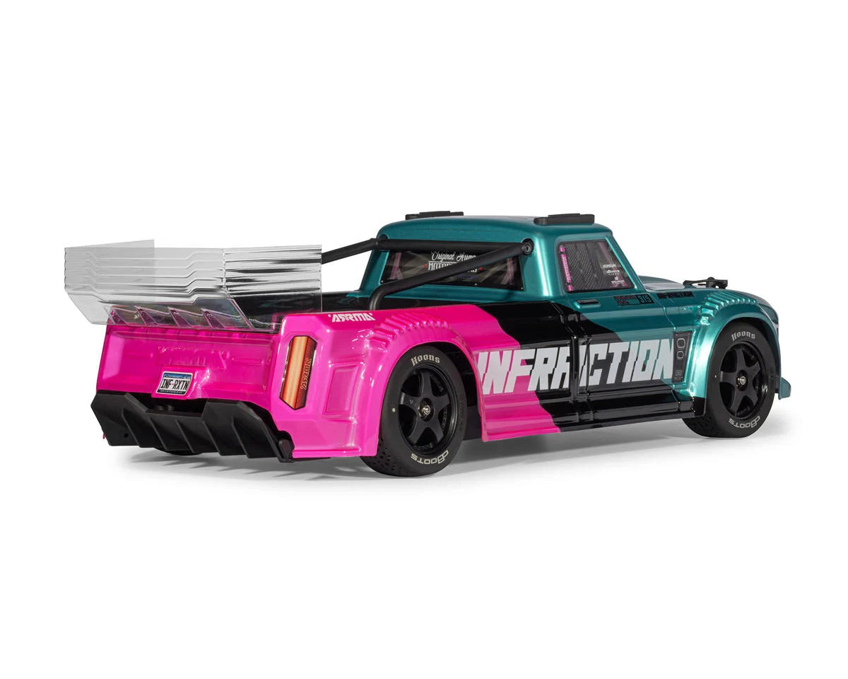 Arrma Infraction V4 223S Brushless 1/8 RTR Electric 4WD Street Bash Truck (Black/Blue/Pink))