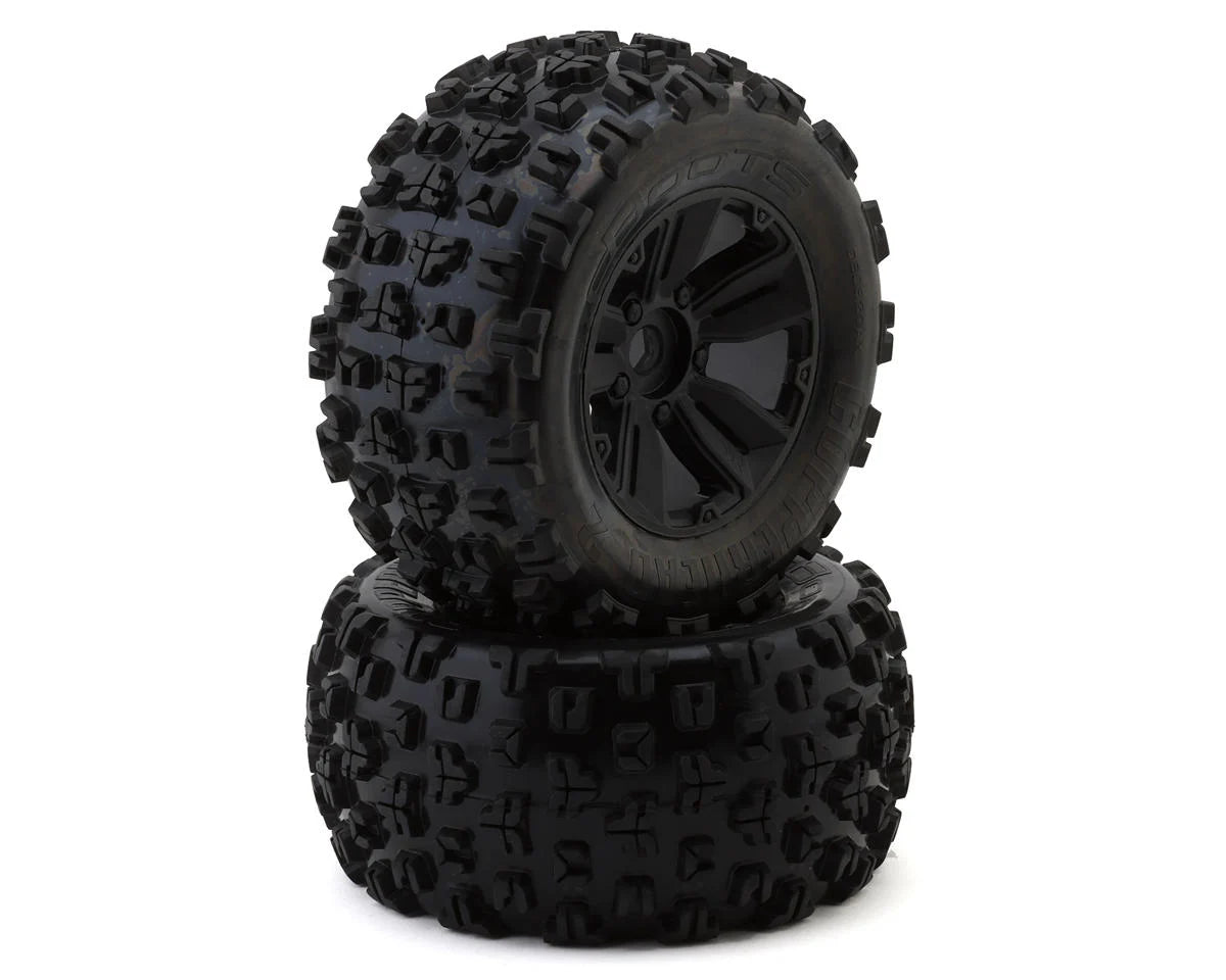 Arrma dBoots Copperhead2 MT 3.8 Pre-Mounted 1/8 Monster Truck Tires (Black) (2) w/17mm Hex
