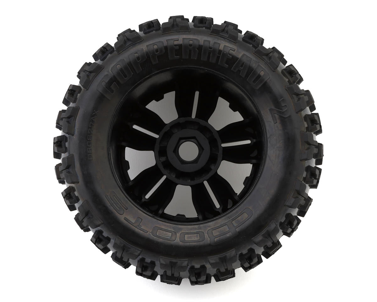 dBoots Hoons 53/107 2.9 Neumáticos con cinturón premontados, blanco, hexagonal de 17 mm, 5 radios (2)