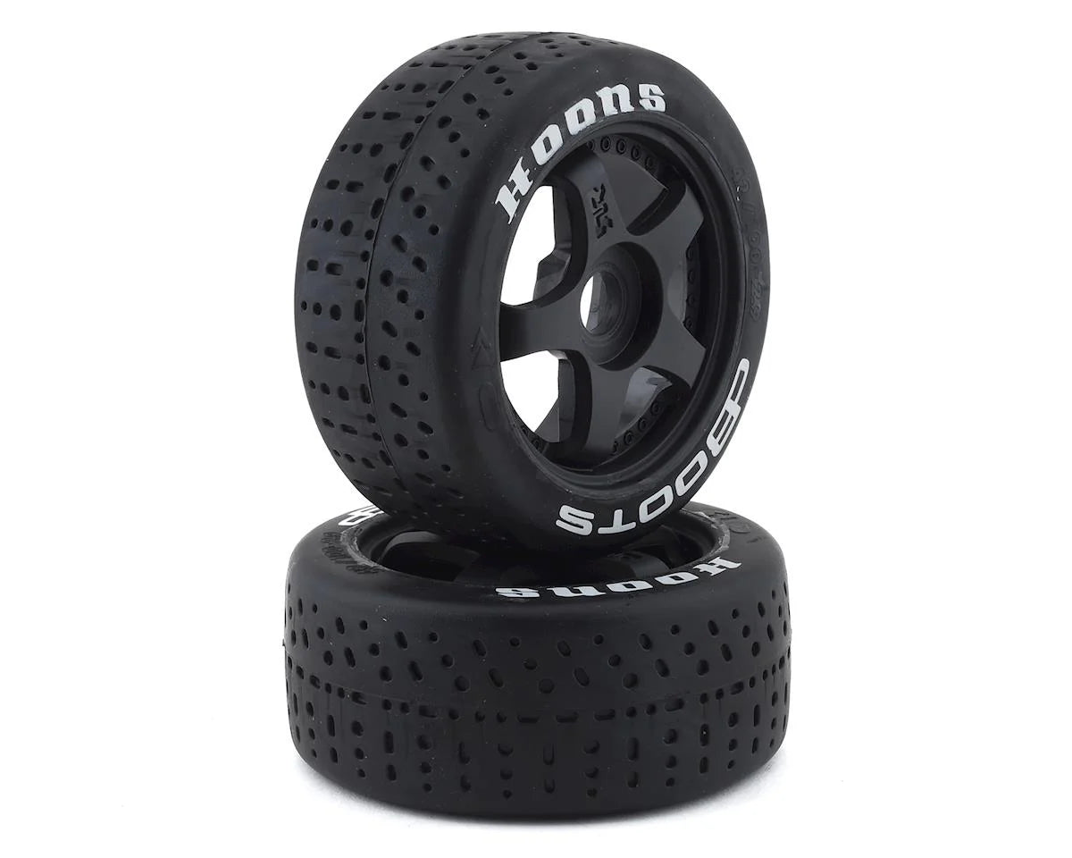 dBoots Hoons 53/107 2.9 Neumáticos con cinturón premontados, blanco, hexagonal de 17 mm, 5 radios (2)