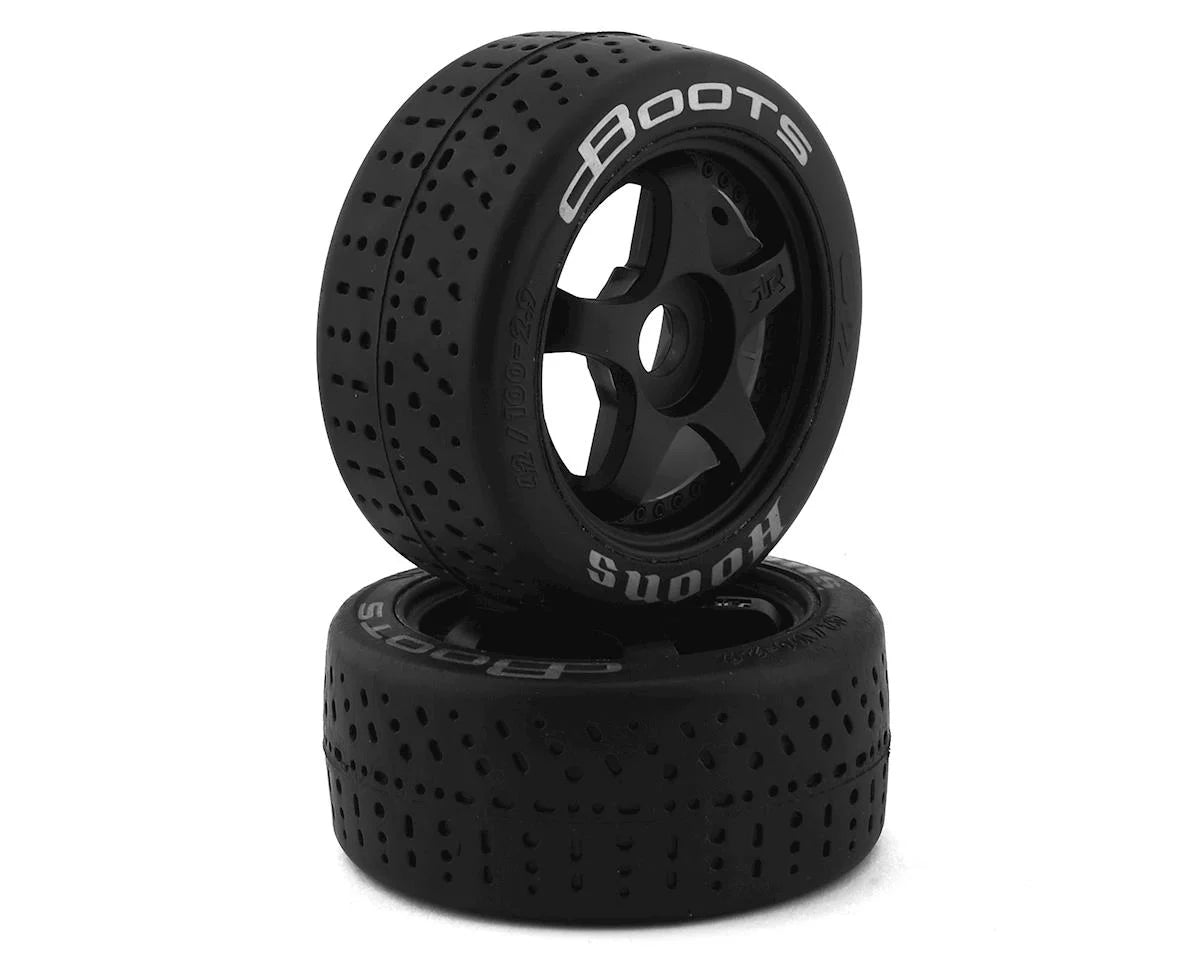 dBoots Hoons 53/107 2.9 Neumáticos con cinturón premontados, blanco, hexagonal de 17 mm, 5 radios (2)