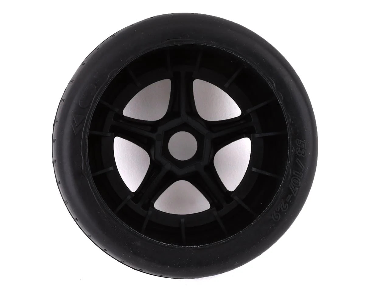 dBoots Hoons 53/107 2.9 Neumáticos con cinturón premontados, blanco, hexagonal de 17 mm, 5 radios (2)