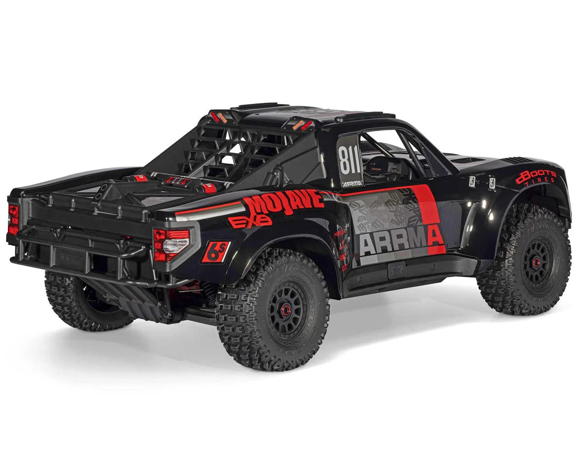 Arrma Mojave 6S EXB RTR Brushless 1/7 4WD Extreme Bash Desert Truck (Black/Red)
