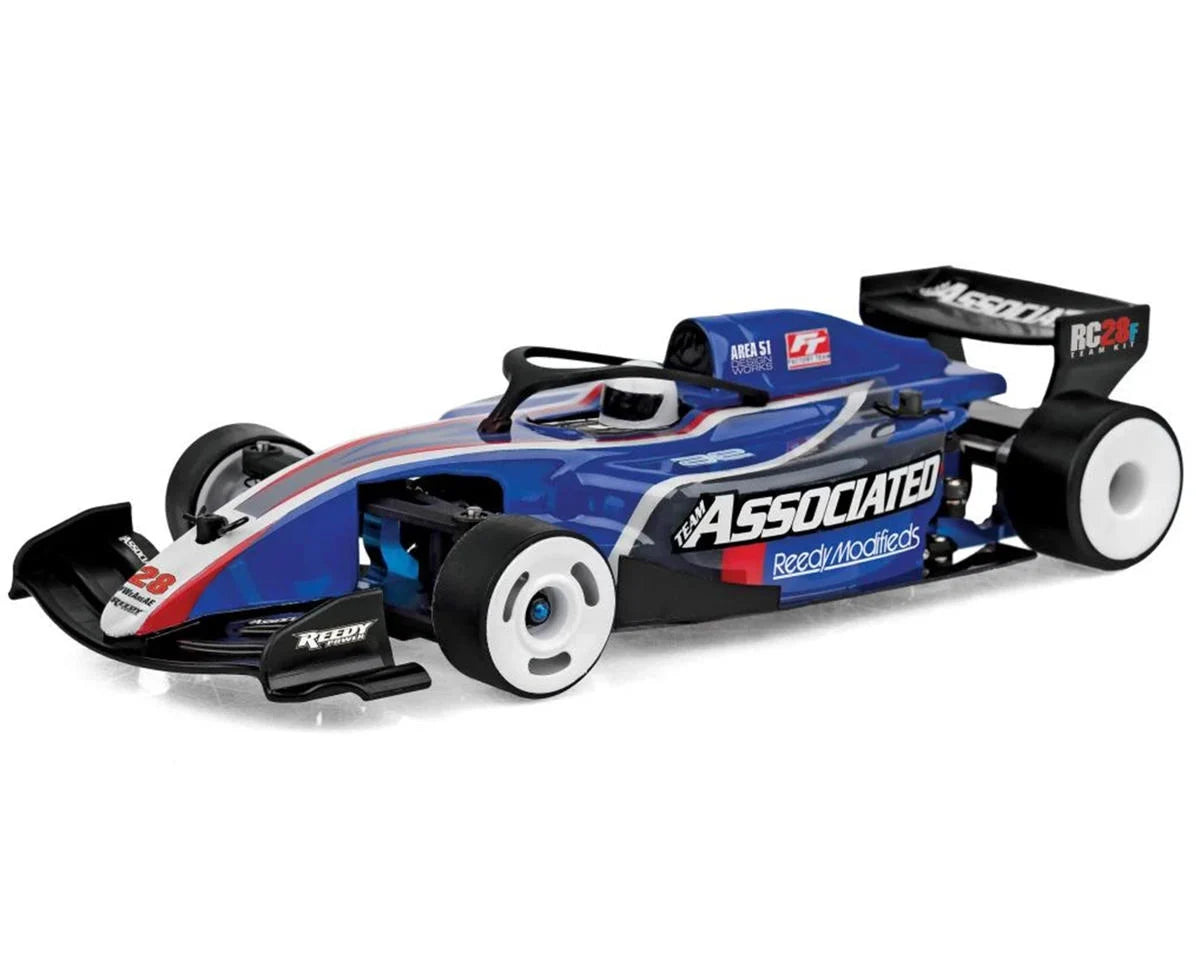 Team Associated RC28F 1/28 2WD F1 Electric On-Road Team Kit (Blue) w/ Wheels & Tires