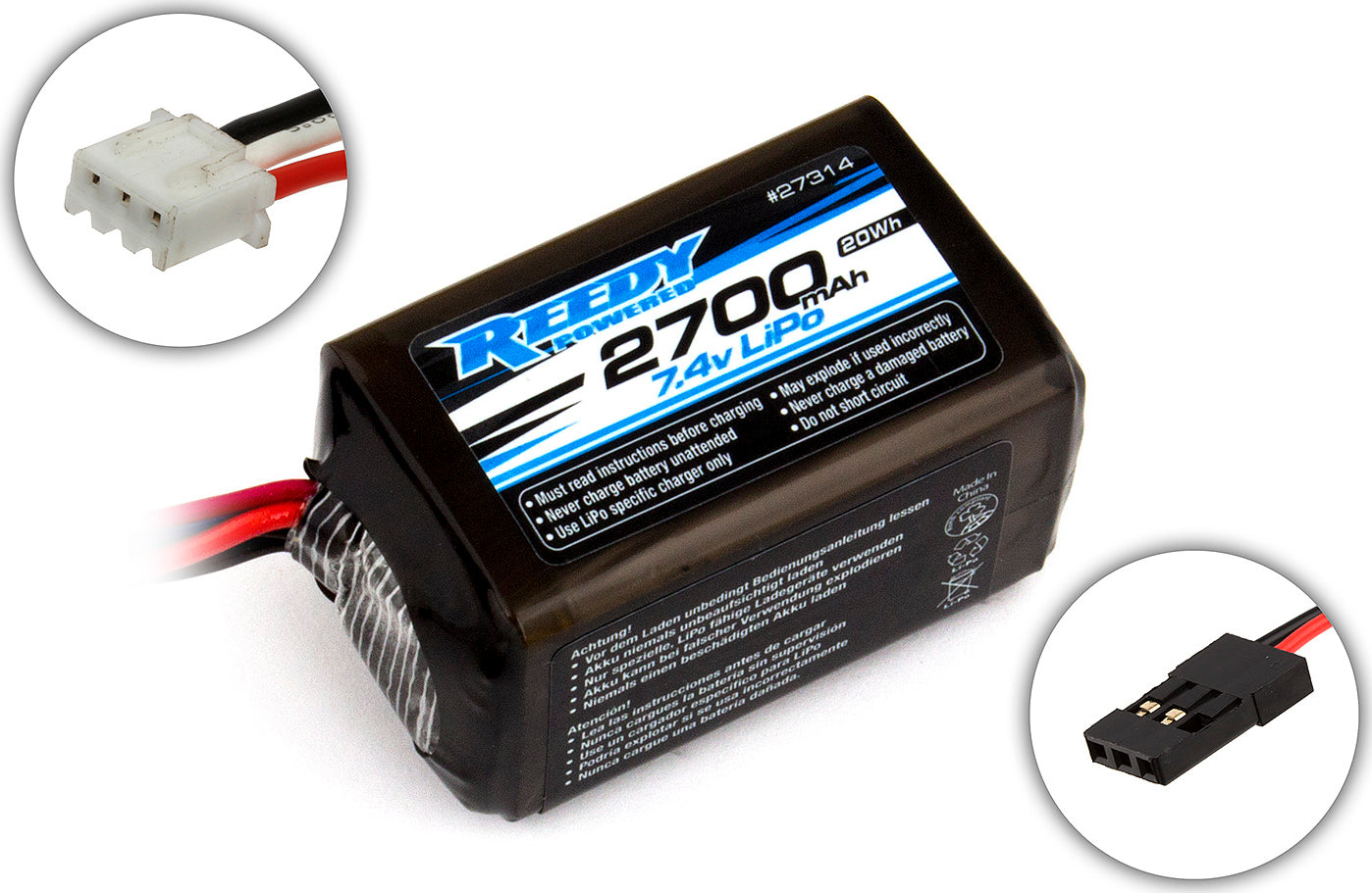 Reedy LiPo Pro RX 2700mAh 7.4V Hump