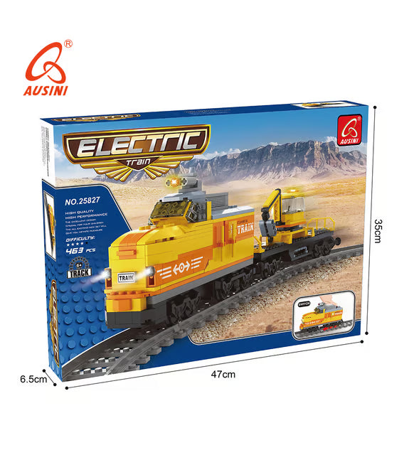 Ausini Diesel Switcher w/ Flat Car Electric Train