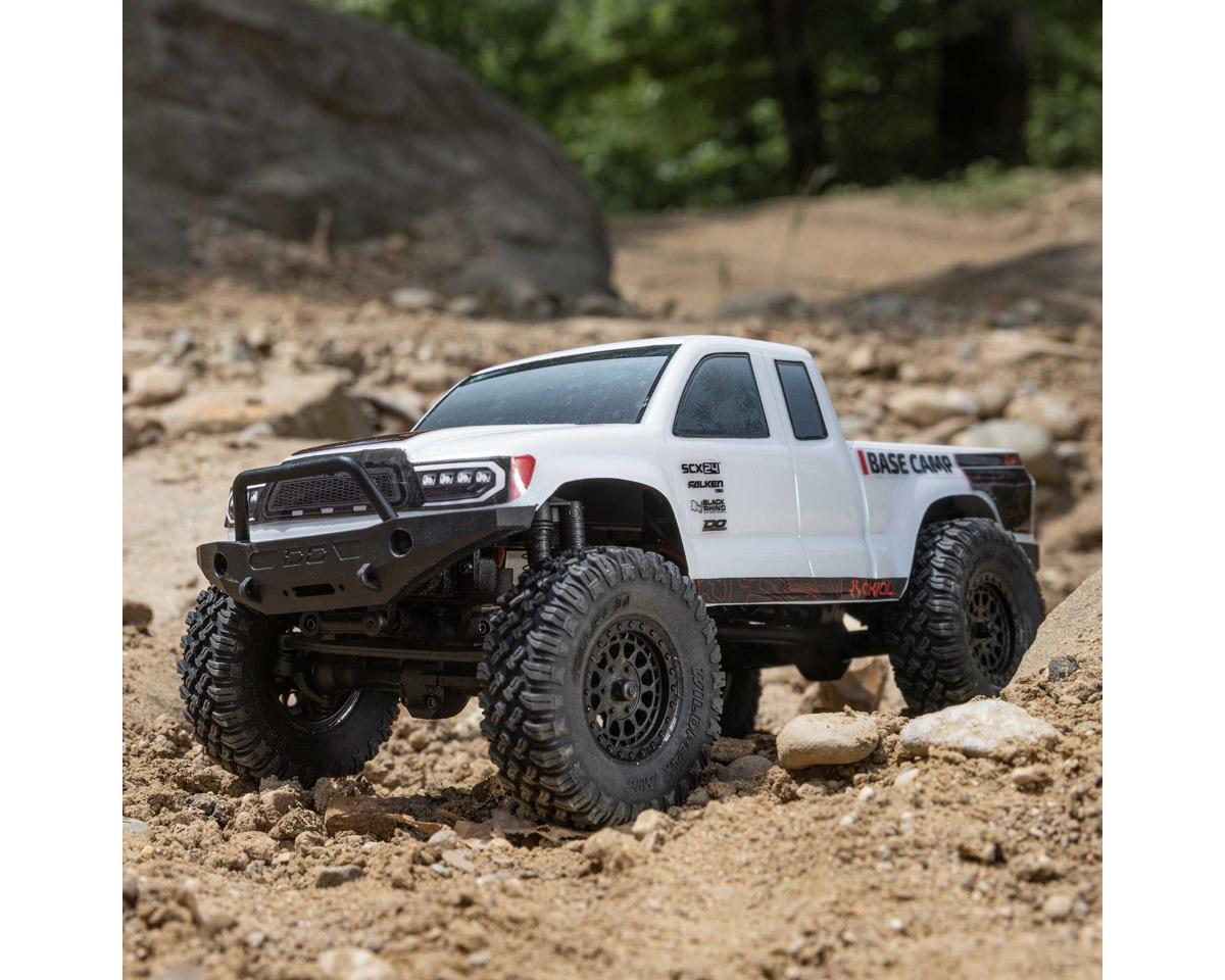 Axial 1/24 SCX24 Base Camp 4WD Rock Crawler Brushed RTR with Battery & Charger (White)