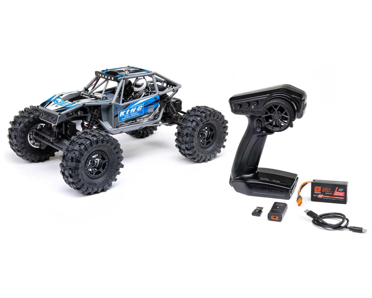 Axial UTB18 Capra 4WS 1/18 RTR 4WD Unlimited Trail Buggy (Blue) w/2.4GHz Radio, Battery & Charger