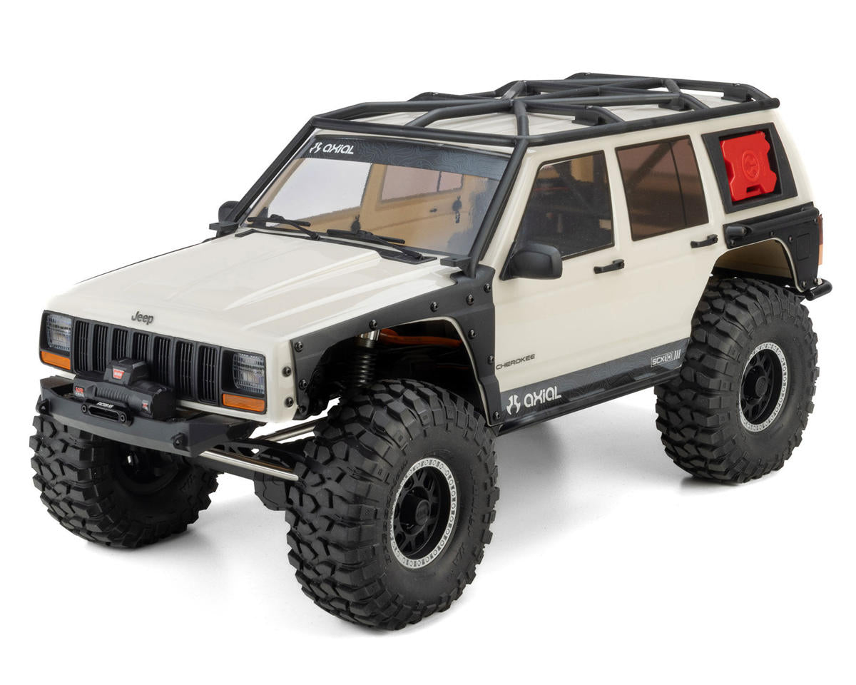 Axial SCX10 III Jeep Cherokee XJ 1/10 RTR 4WD Electric Trail Rock Crawler (Stone White)