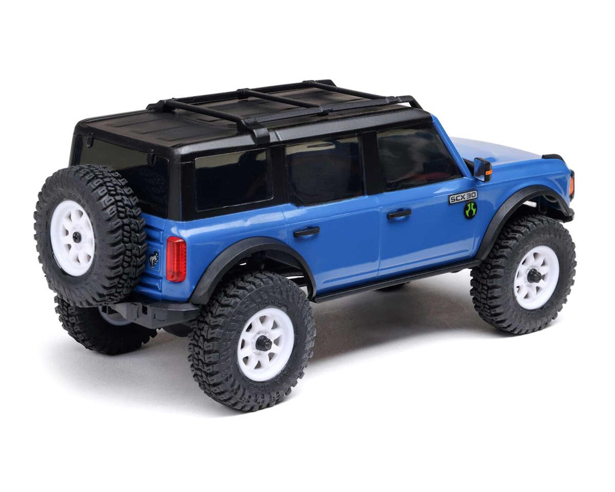 Axial SCX30 Ford Bronco 1/30 4WD RTR Scale Mini Crawler (Blue) w/2.4GHz Radio, Battery & Charger