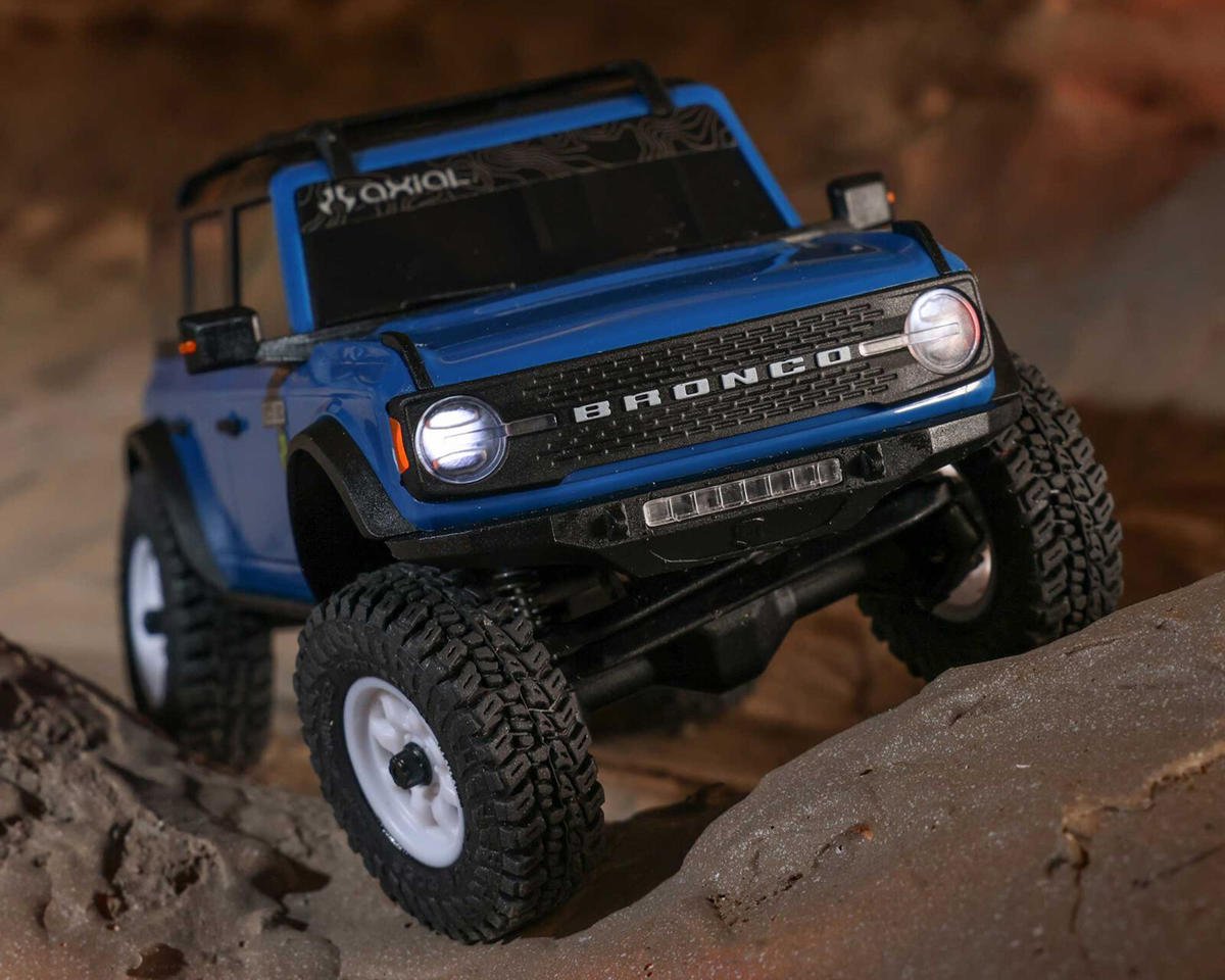 Axial SCX30 Ford Bronco 1/30 4WD RTR Scale Mini Crawler (Blue) w/2.4GHz Radio, Battery & Charger
