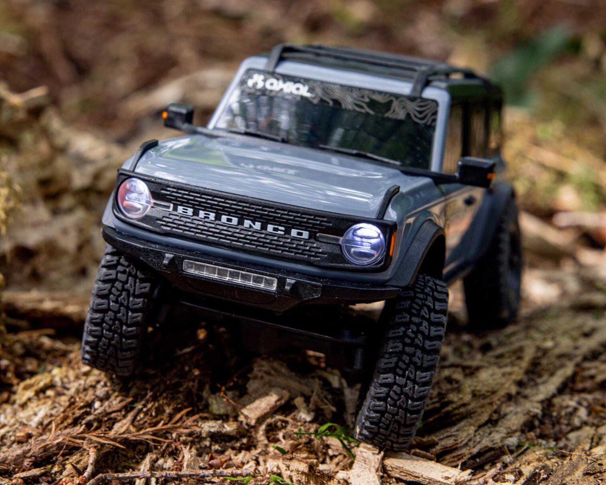 Axial SCX30 Ford Bronco 1/30 4WD RTR Scale Mini Crawler (Grey) w/2.4GHz Radio, Battery & Charger