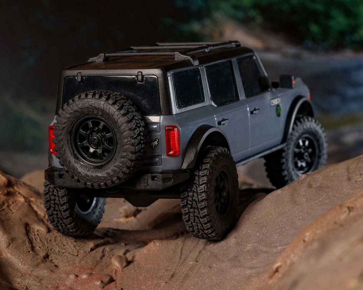 Axial SCX30 Ford Bronco 1/30 4WD RTR Scale Mini Crawler (Grey) w/2.4GHz Radio, Battery & Charger
