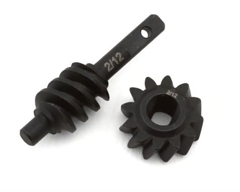 Axial SCX30 Steel Overdrive Ring/Pinion Worm Gears Set (2/12T) (33% Overdrive)