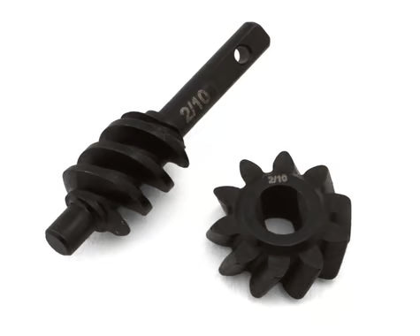 Axial SCX30 Steel Overdrive Ring/Pinion Worm Gears Set (2/10T) (60%% Overdrive)
