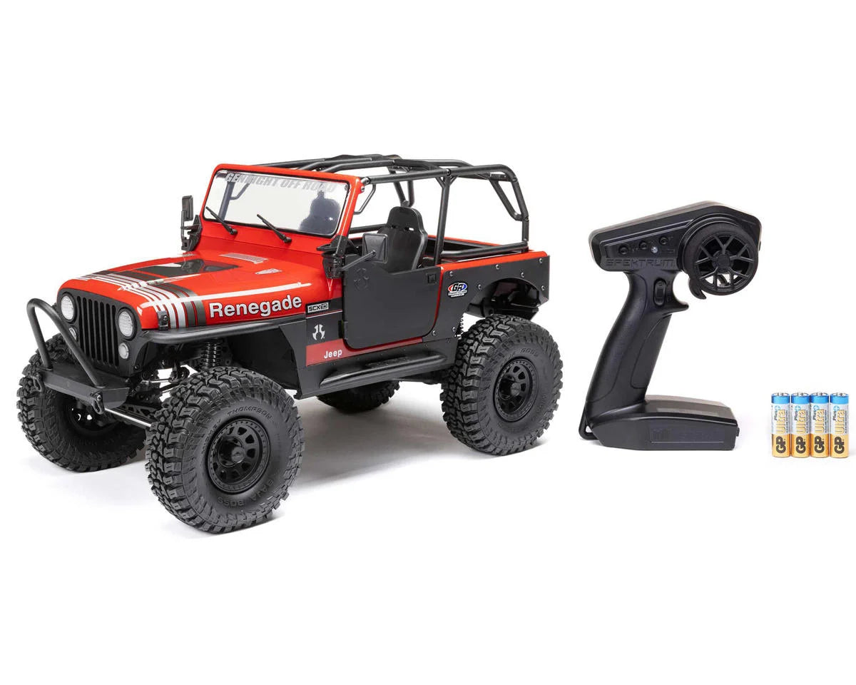 Axial SCX10 III Jeep CJ-7 V2 1/10 RTR 4WD Brushed Rock Crawler (Red) w/2.4GHz Transmitter