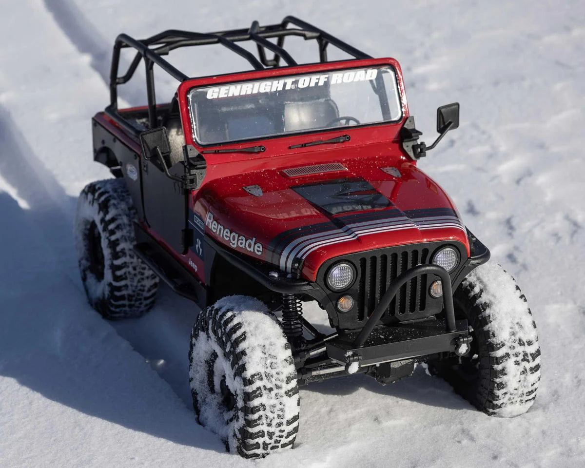 Axial SCX10 III Jeep CJ-7 V2 1/10 RTR 4WD Brushed Rock Crawler (Red) w/2.4GHz Transmitter