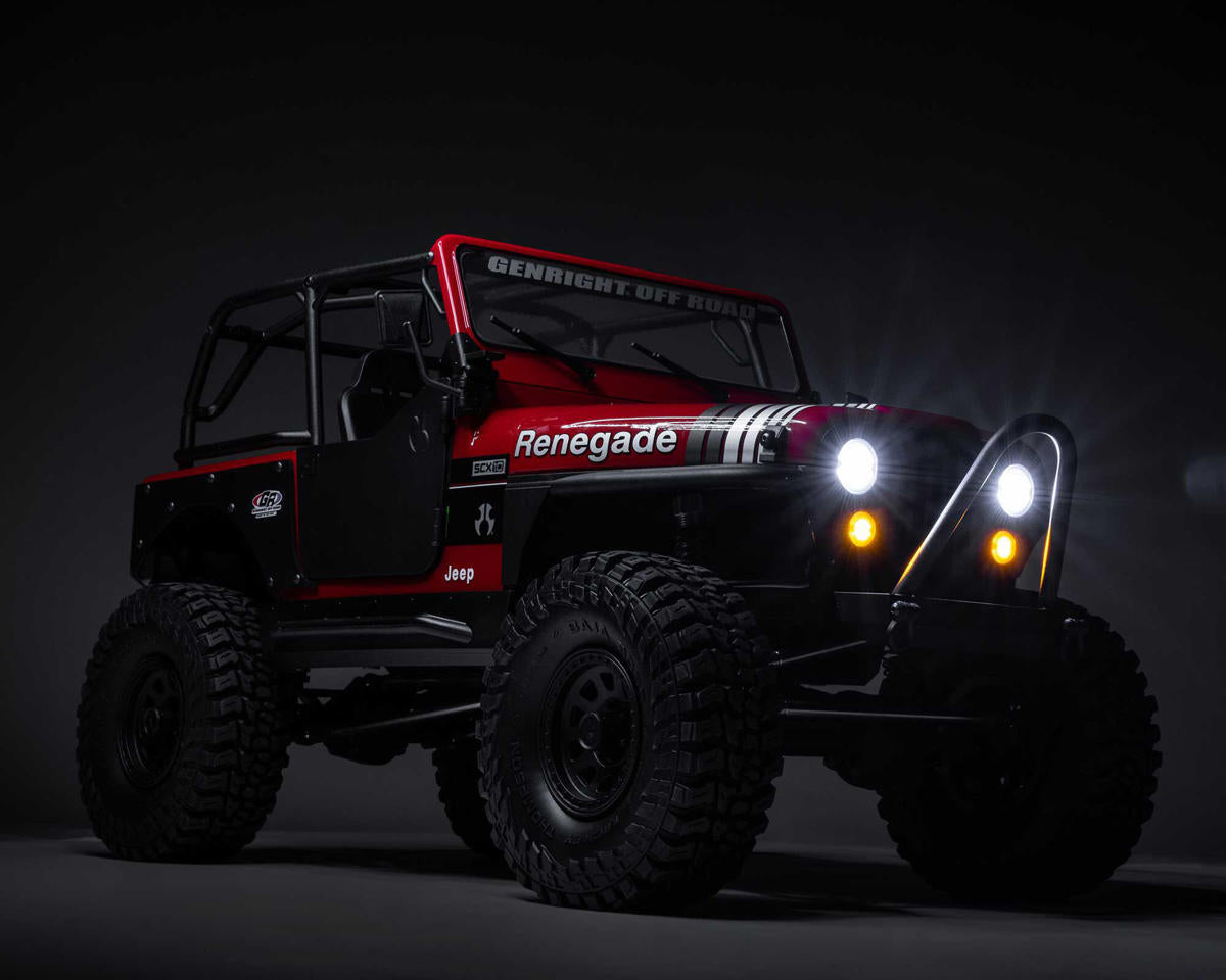 Axial SCX10 III Jeep CJ-7 V2 1/10 RTR 4WD Brushed Rock Crawler (Red) w/2.4GHz Transmitter