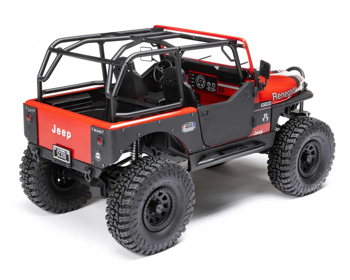 Axial SCX10 III Jeep CJ-7 V2 1/10 RTR 4WD Brushed Rock Crawler (Red) w/2.4GHz Transmitter