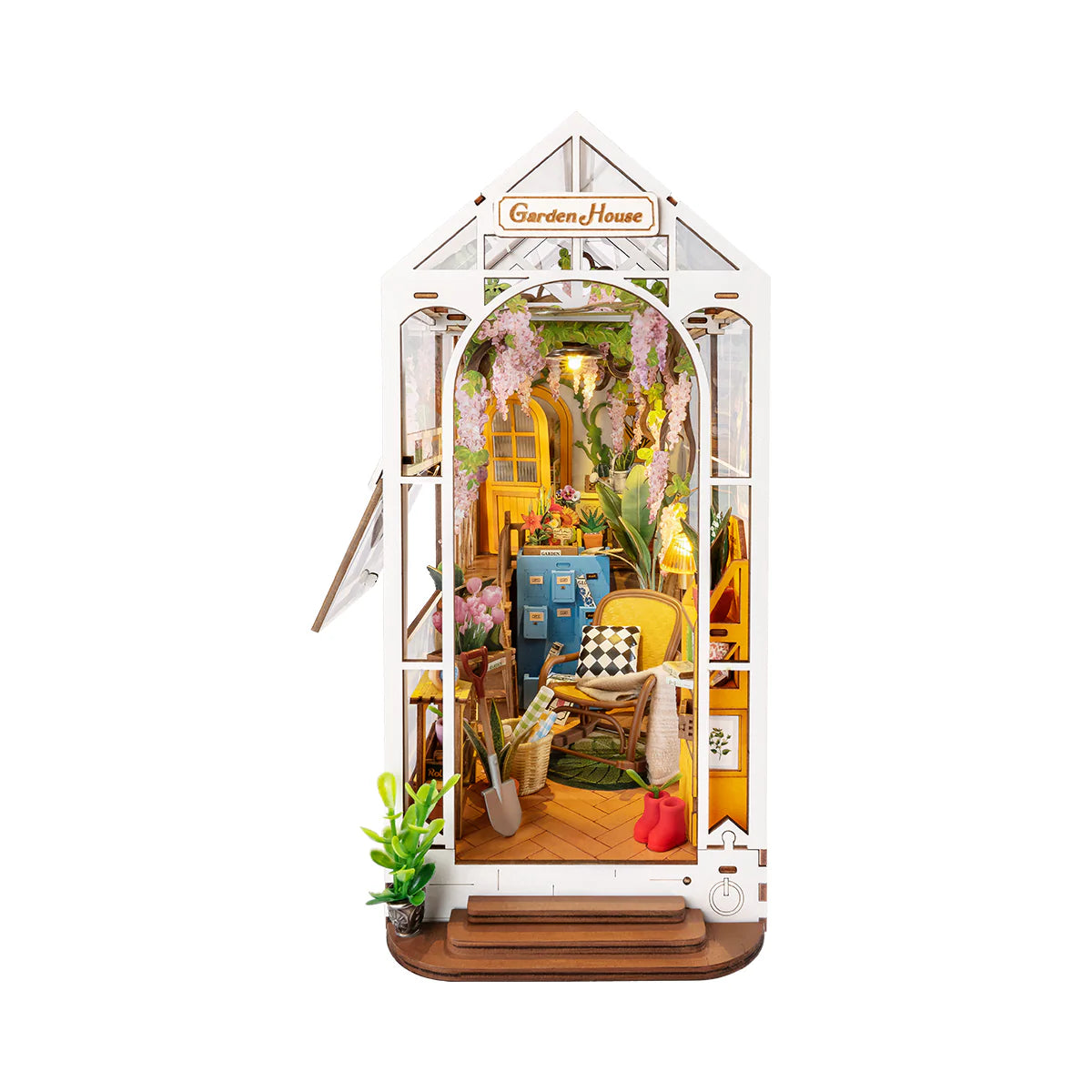 Rolife Garden House DIY Book Nook Shelf Insert Kit