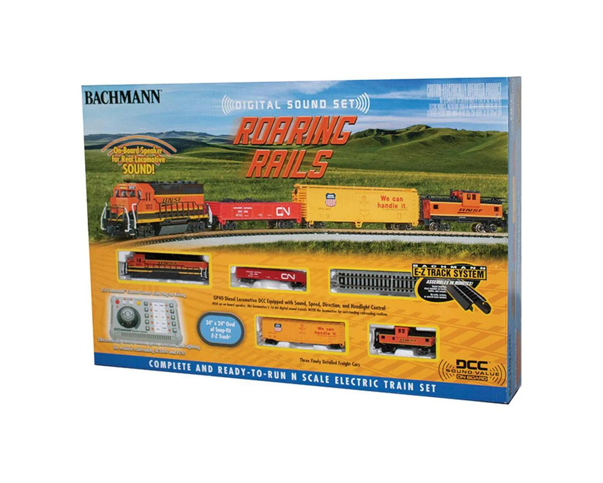 Bachmann N Scale Roaring Rails Train Set with DCC