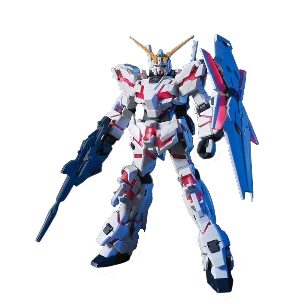 Bandai 1/144 High Grade Universal Century RX-0 Unicorn Gundam (Destroy Mode) from "Gundam Unicorn" Snap-Together Plastic Model Kit