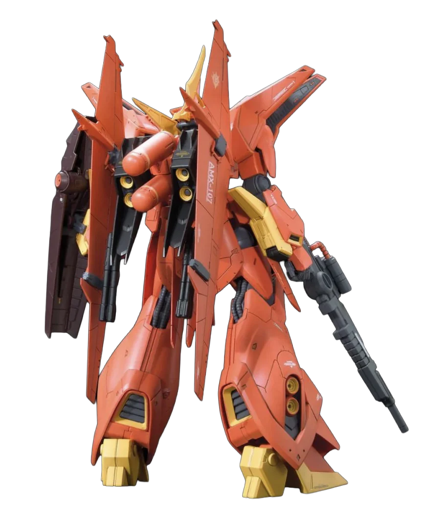Bandai 1/100 RE/100 AMX-107 Bawoo Mobile Suit ZZ Gundam Plastic Model Kit