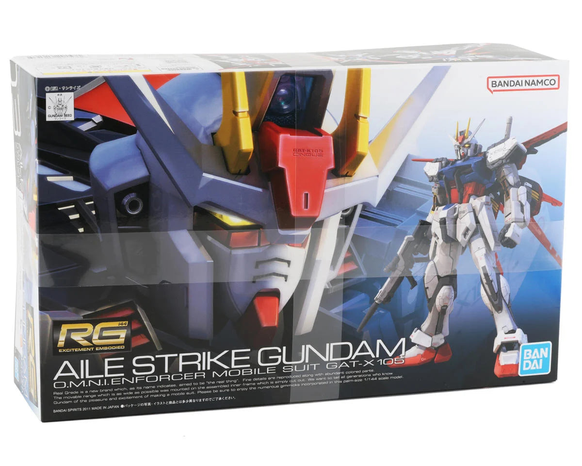 Bandai 1/144 RG #3 GAT-X105 Aile Strike Gundam "Gundam SEED" Plastic Model Kit