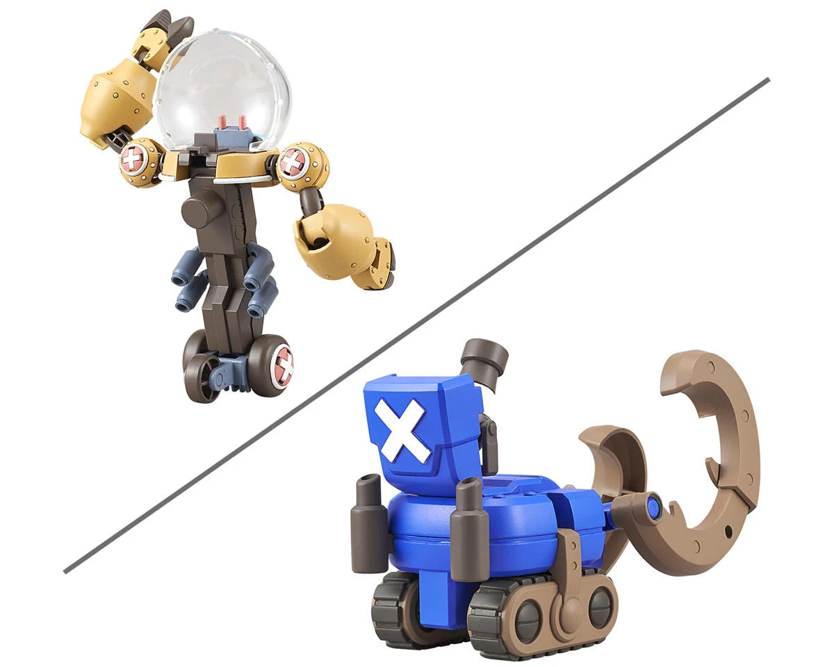 Bandai One Piece Chopper Robo 02 Heavy Armor & 03 Horn Dozer Plastic Model Kit
