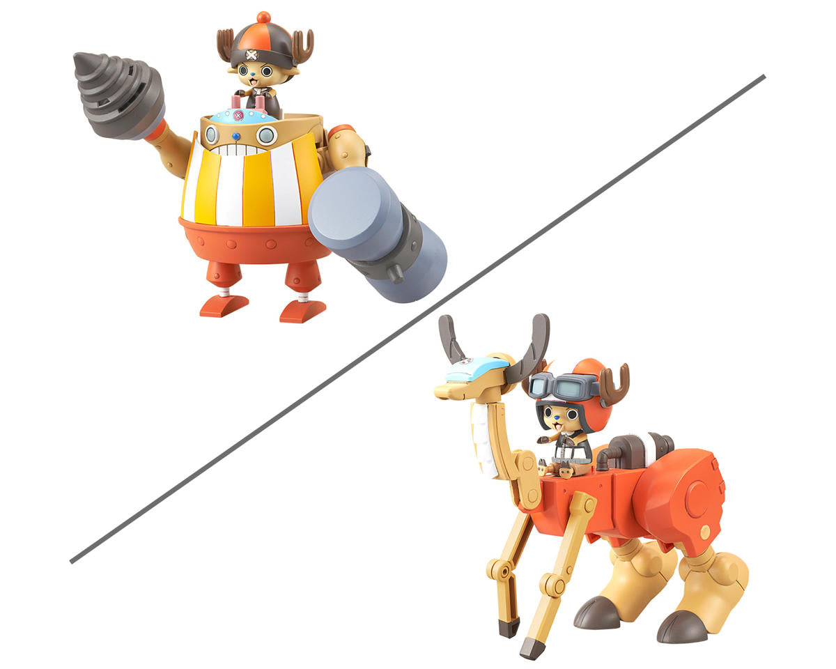 Bandai One Piece Chopper Robo 04 Kung Fu Tracer & 05 Walk Hopper Plastic Model Kit