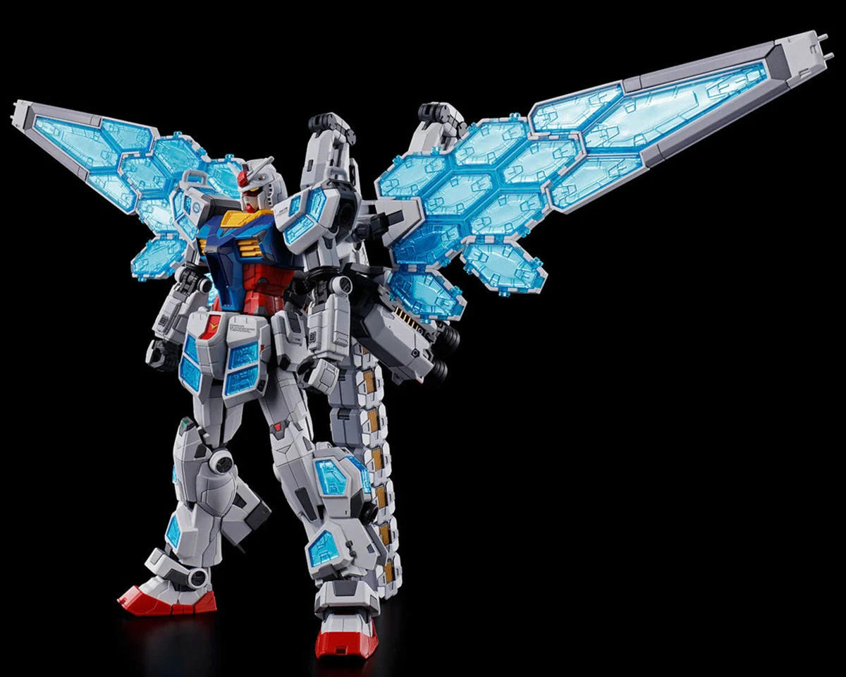 Bandai HG 1/144 RX-78F00/E Gundam (Ex-001 G.L.R.S.S. Feather Unit) Plastic Model Kit