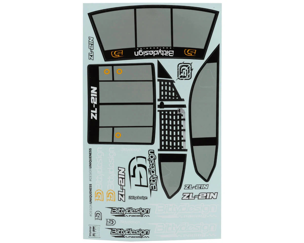 Bittydesign ZL21-N 1/7 Supercar Body (Clear) (Arrma Infraction/Limitless)