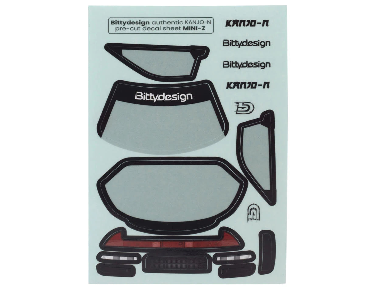 Bittydesign 1/28 KANJO-N Micro On-Road TC 98mm Wheelbase Polycarbonate Body (Clear)