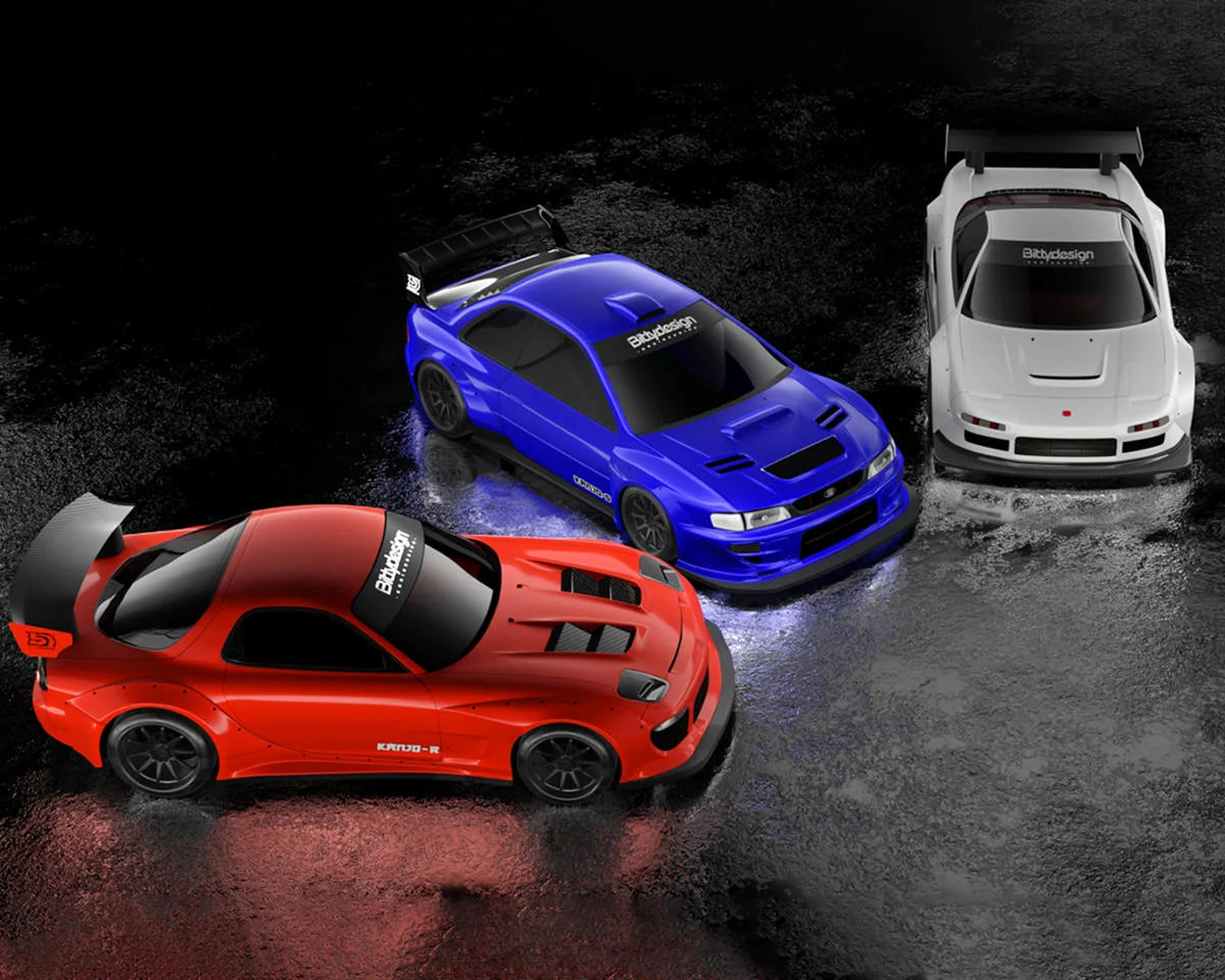 Bittydesign 1/28 KANJO-S Micro On-Road TC Polycarbonate Body (Clear) (98mm Wheelbase)