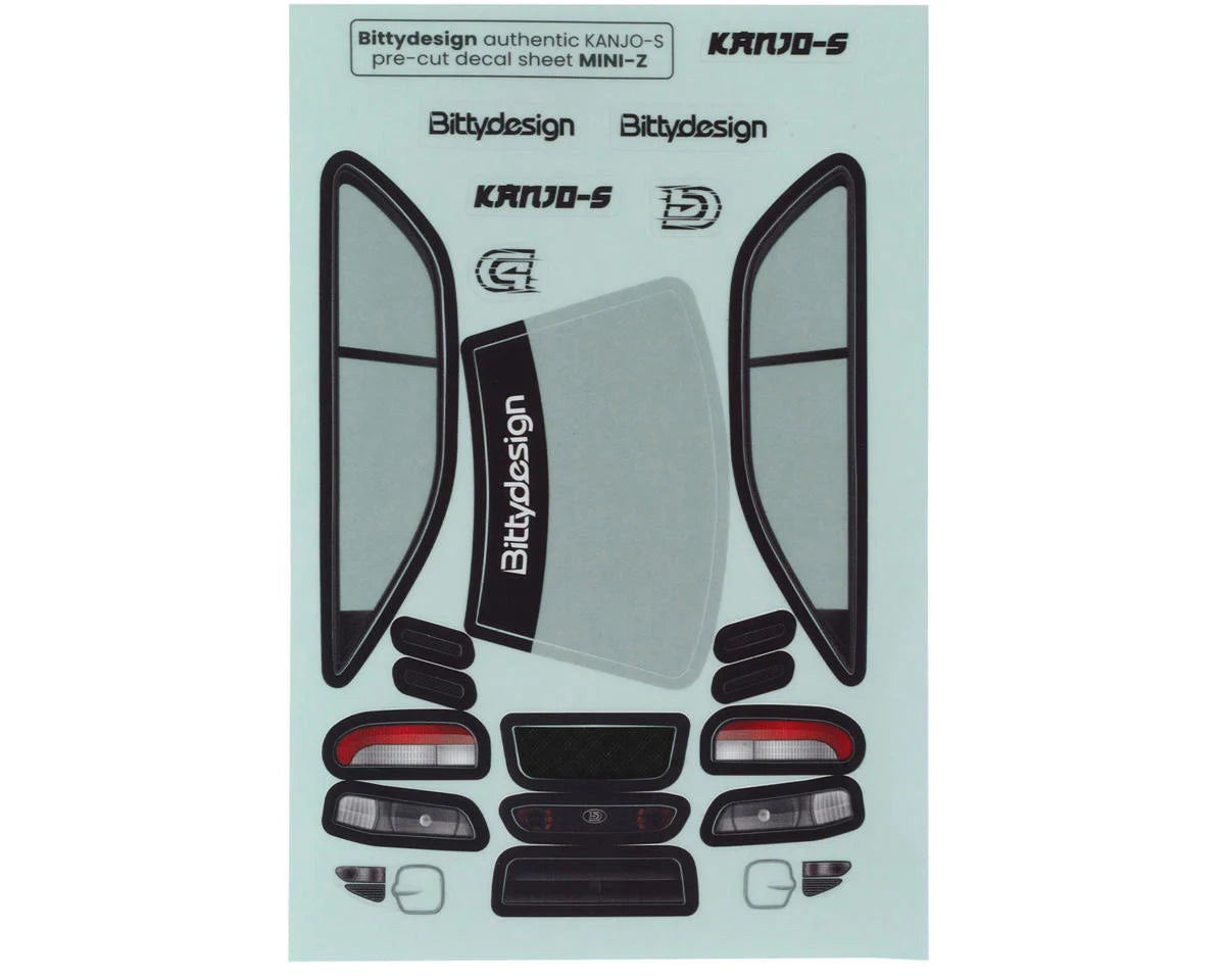 Bittydesign 1/28 KANJO-S Micro On-Road TC Polycarbonate Body (Clear) (98mm Wheelbase)