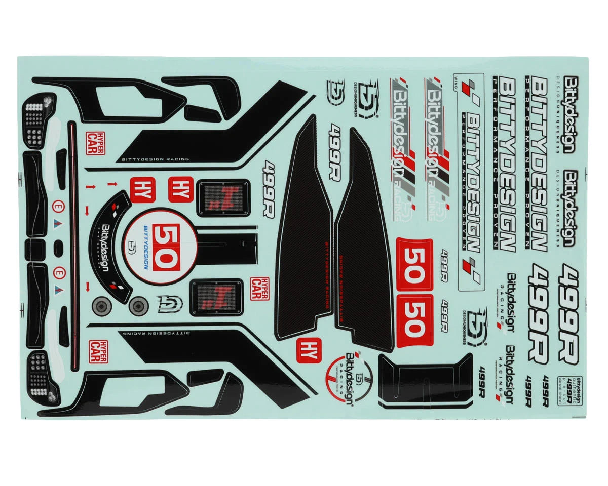 Bittydesign 499R Hypercar 1/10 190mm Lightweight Touring Car Body (Clear)