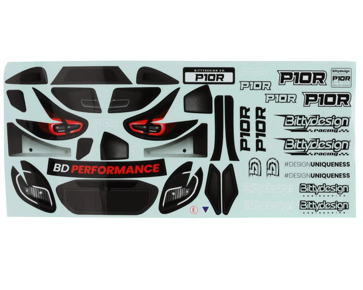 Bittydesign P10R 1/10 190mm Hard Rally Body (Clear)