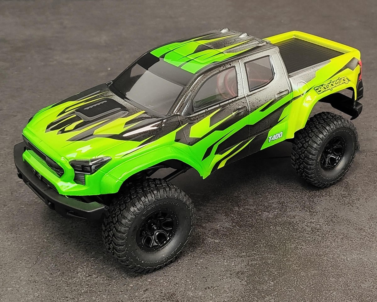Bittydesign T400 1/18 Micro Crawler Pre-Trimmed Truck Body for Traxxas® TRX-4M® (Clear)