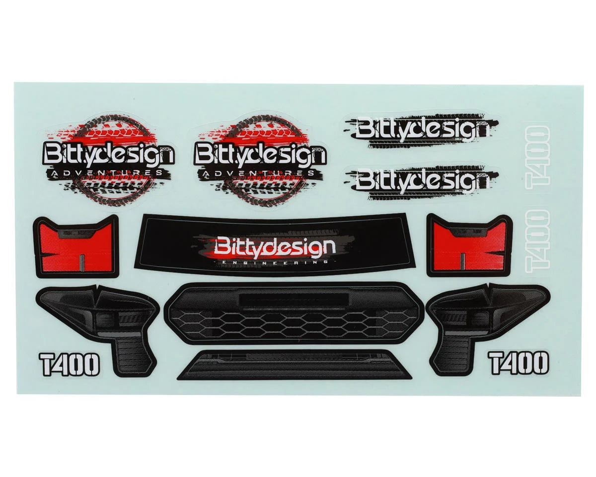 Bittydesign T400 1/18 Micro Crawler Pre-Trimmed Truck Body for Traxxas® TRX-4M® (Clear)