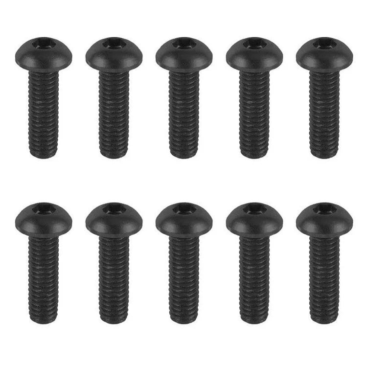 HobbyStar 10mm Aluminum Button Head Screw (10) (Black)