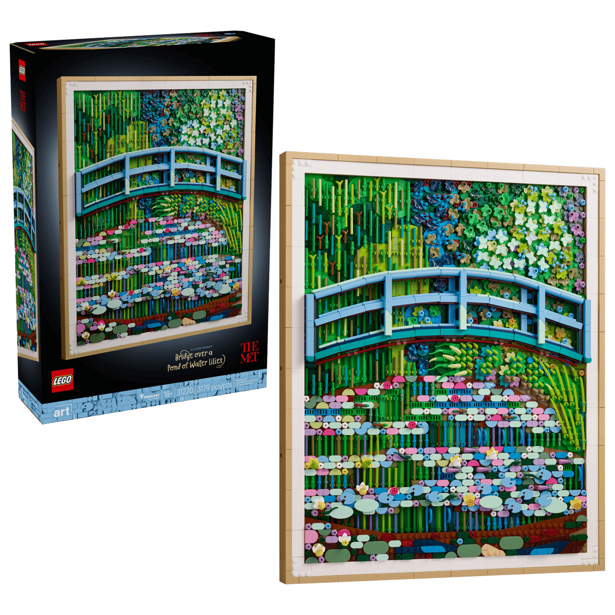 LEGO® Art: Claude Monet – Bridge over a Pond of Water Lilies