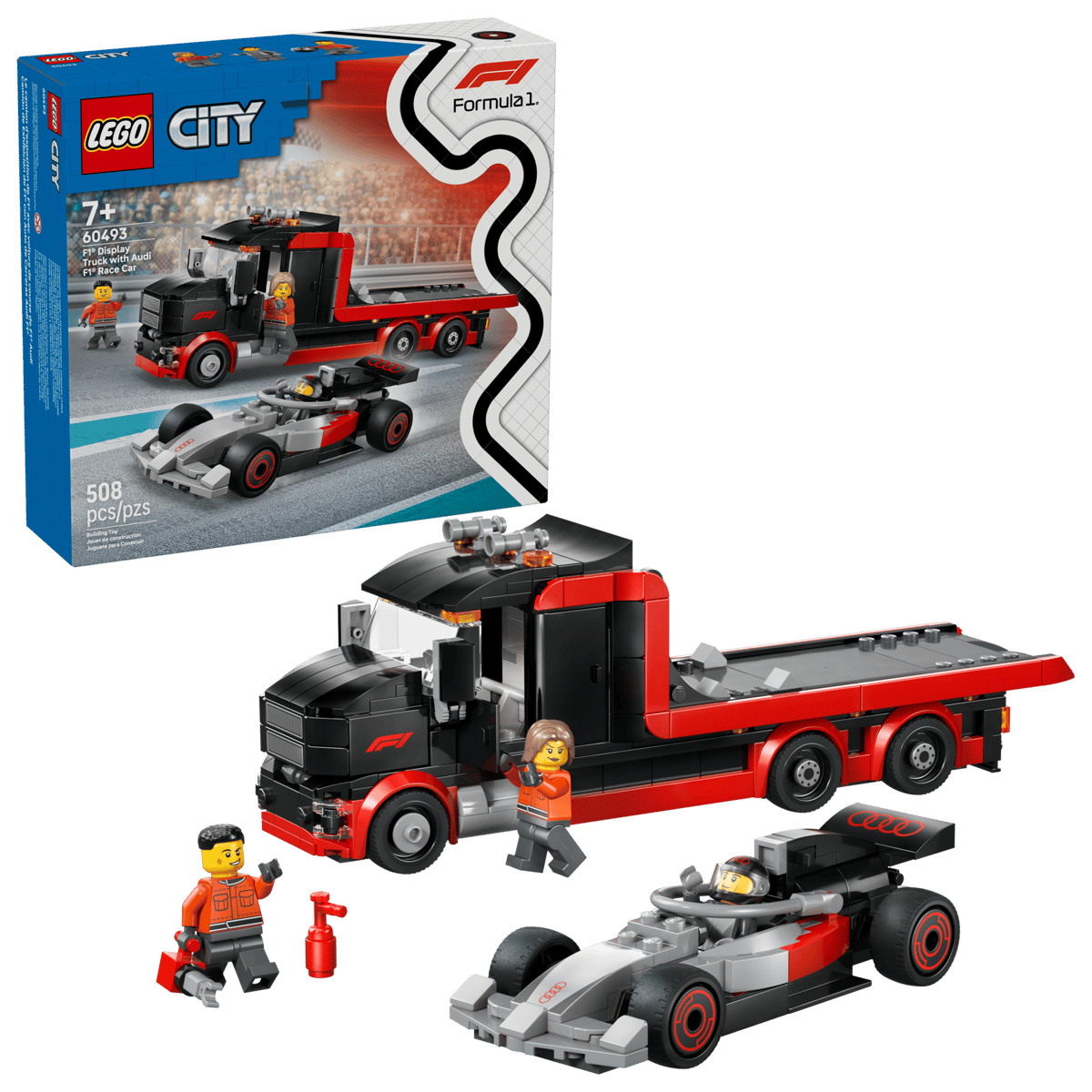 LEGO® City: F1® Display Truck with Audi F1® Race Car