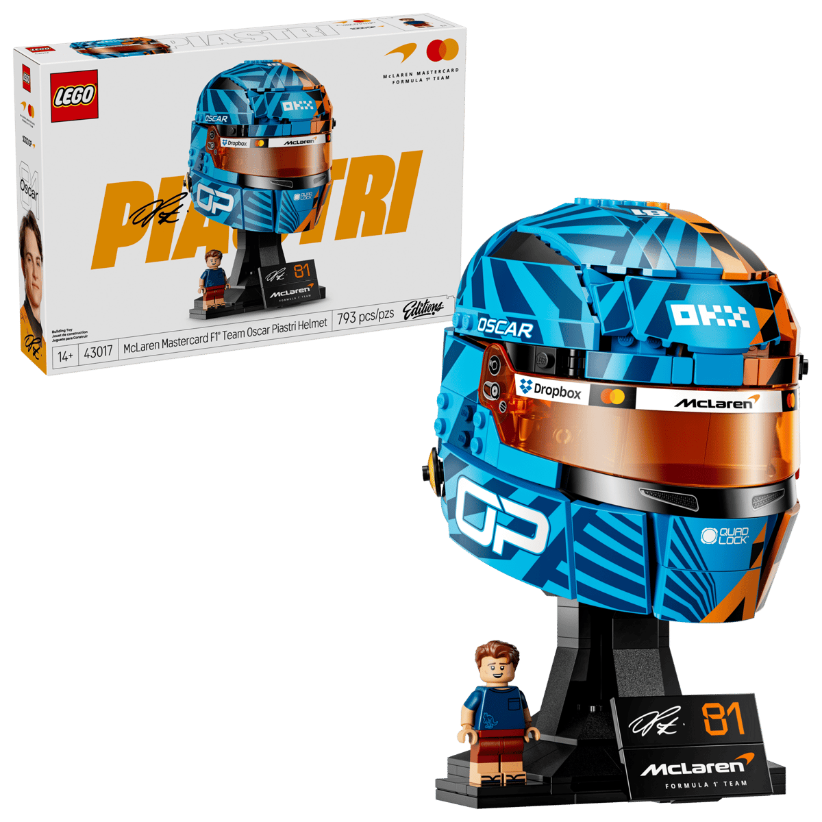 LEGO® Editions: McLaren Mastercard F1® Team Oscar Piastri Helmet