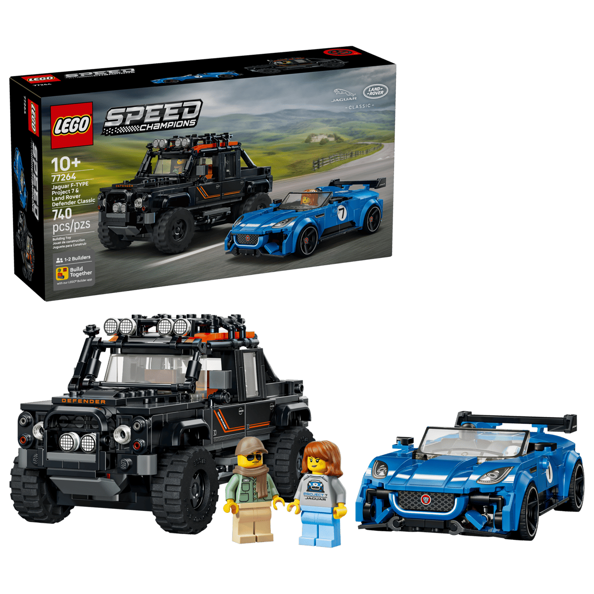 LEGO® Speed Champions: Jaguar Project 7 & Land Rover Defender