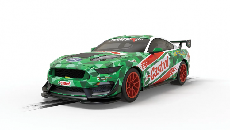 Scalextric 1/32 Ford Mustang GT4 Slot Car (Castrol Drift Car)