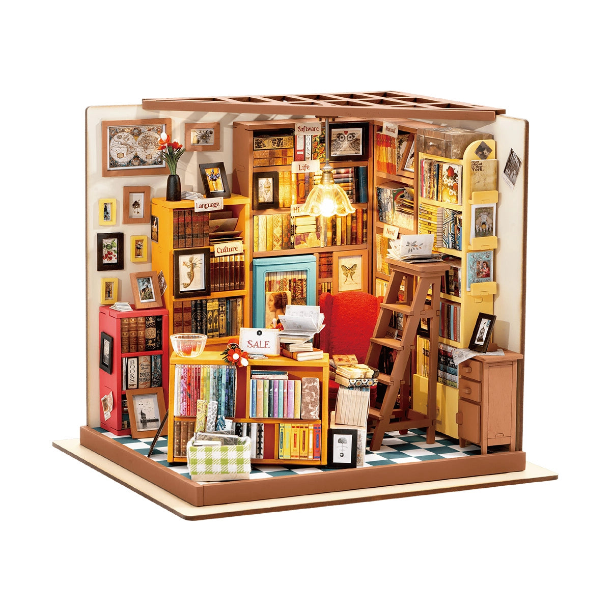 Rolife Sam's Study Room DIY Miniature House Kit